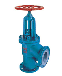 國标氟(fu)襯裏角(jiao)式截止(zhi)閥